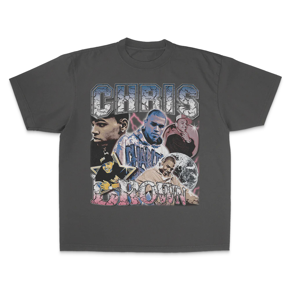 brown graphic tee